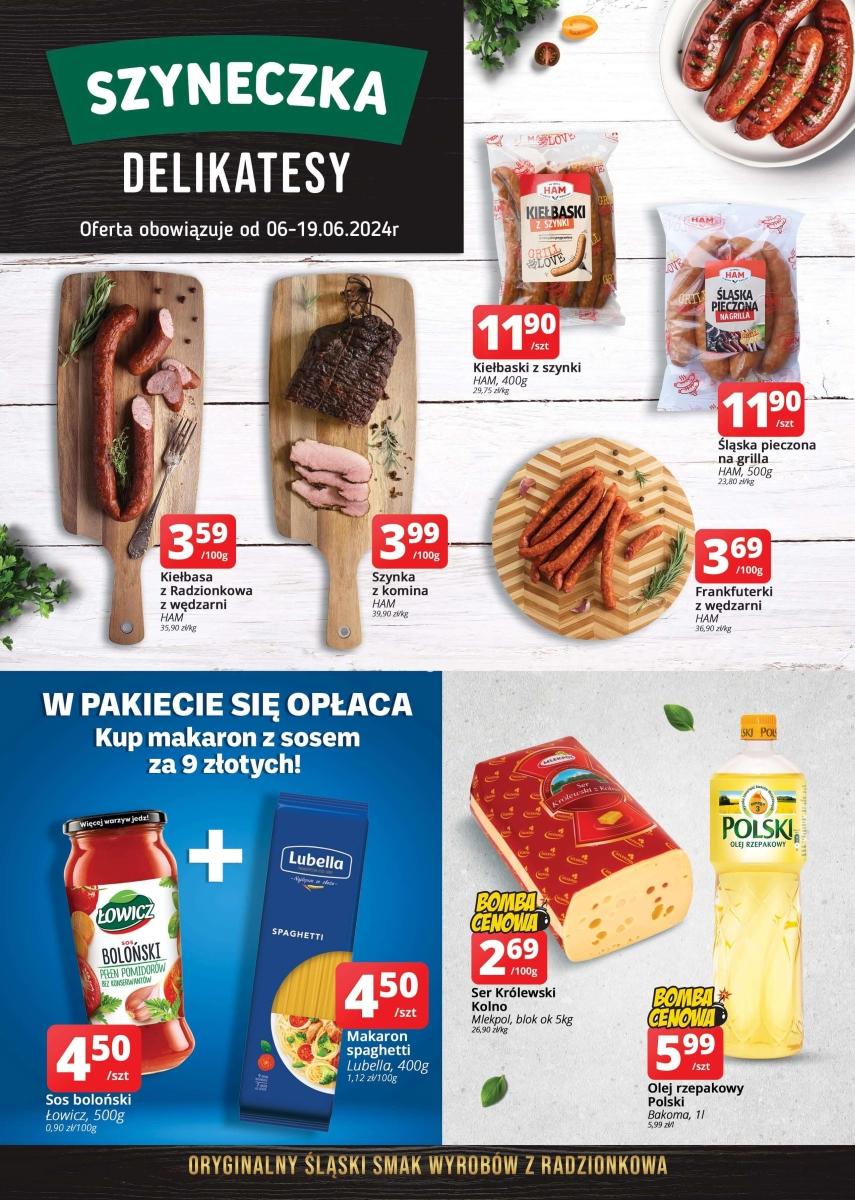 Gazetka promocyjna Szyneczka str. 1